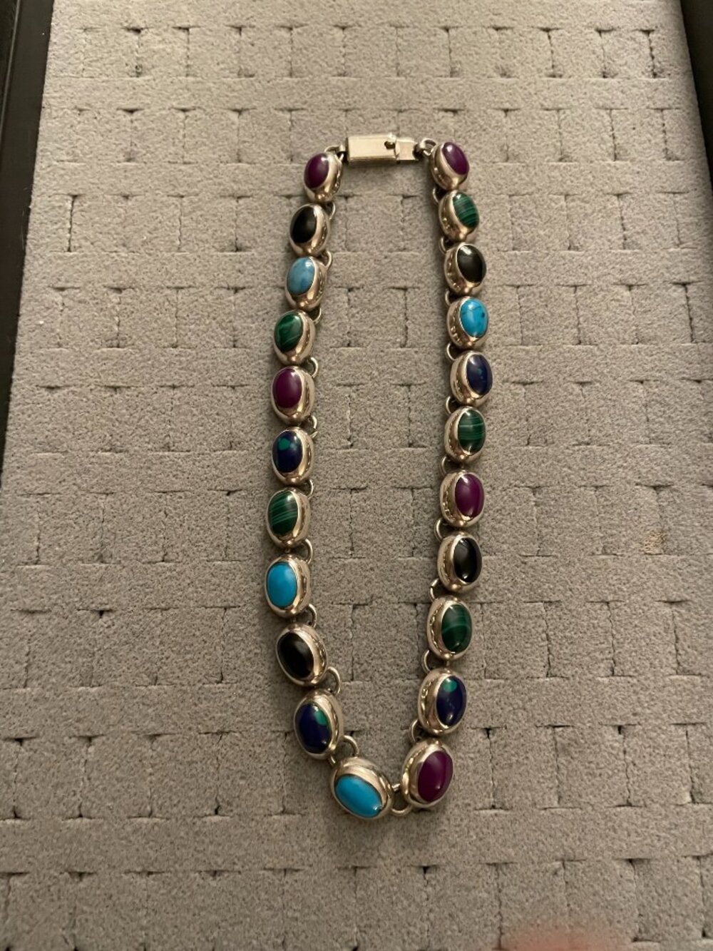 LAST Vintage Taxco Sterling Silver Necklace 86 grams 15" Mid Century Mexico 925 - Picture 5 of 15